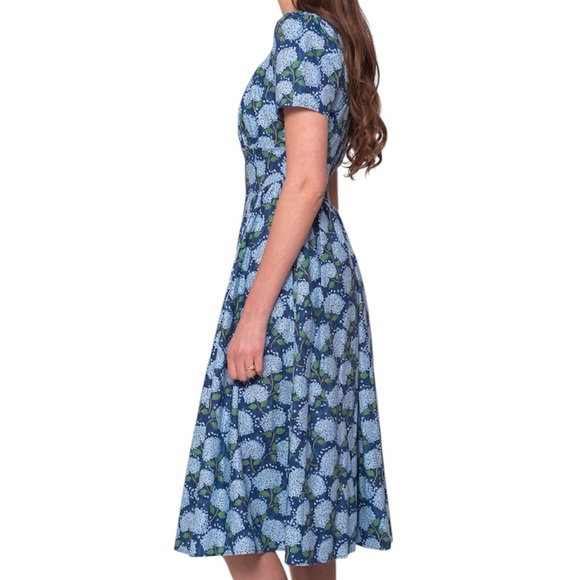 Ivy City Co Tate Blue Floral Midi Dress - Picture 3 of 11